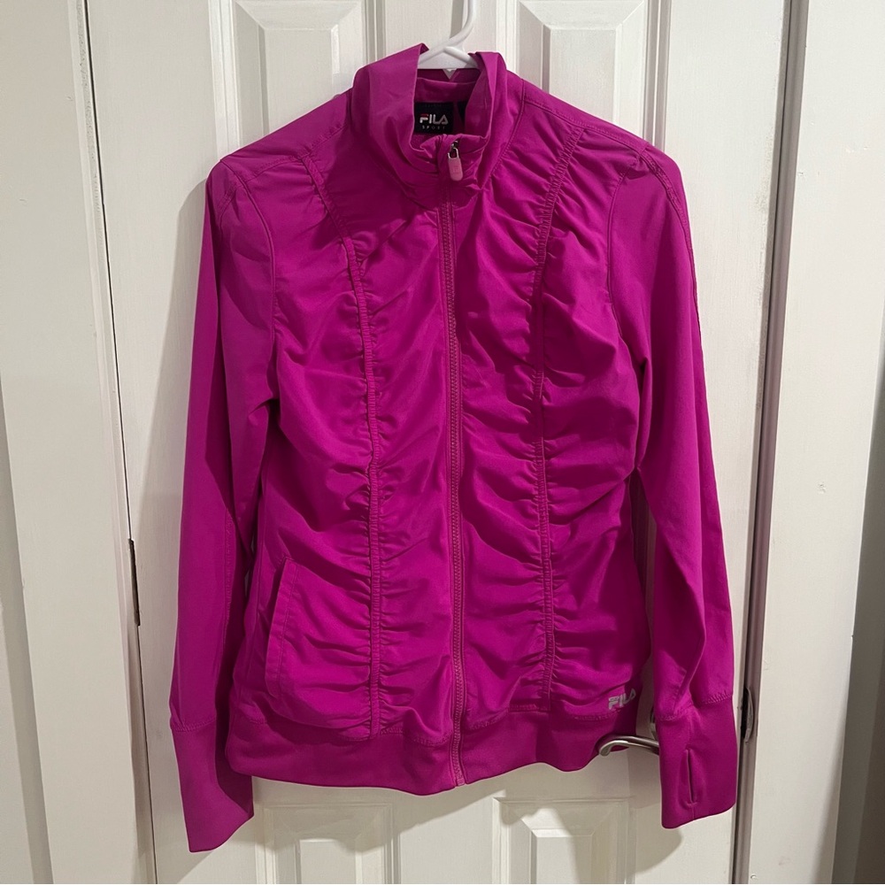 FILA Women's Magenta  Zip-up Jacket